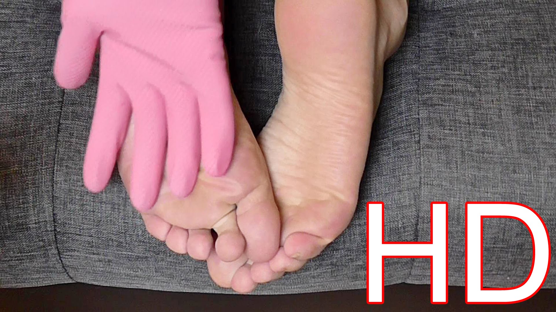 Relaxing Gentle Foot Massage Woman Bare Feet Barefoot Tapping Sounds